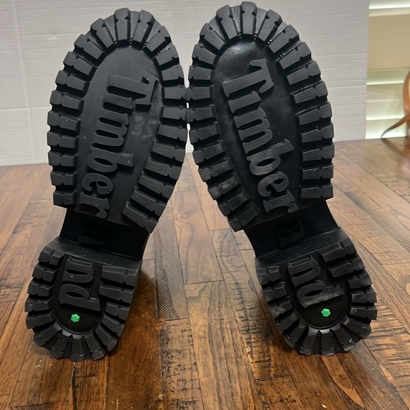 Timberland Sky Boots Wheat Nubuck Leather 6” Lace Up Platform Lug Soles Sz 7 - Picture 12 of 16